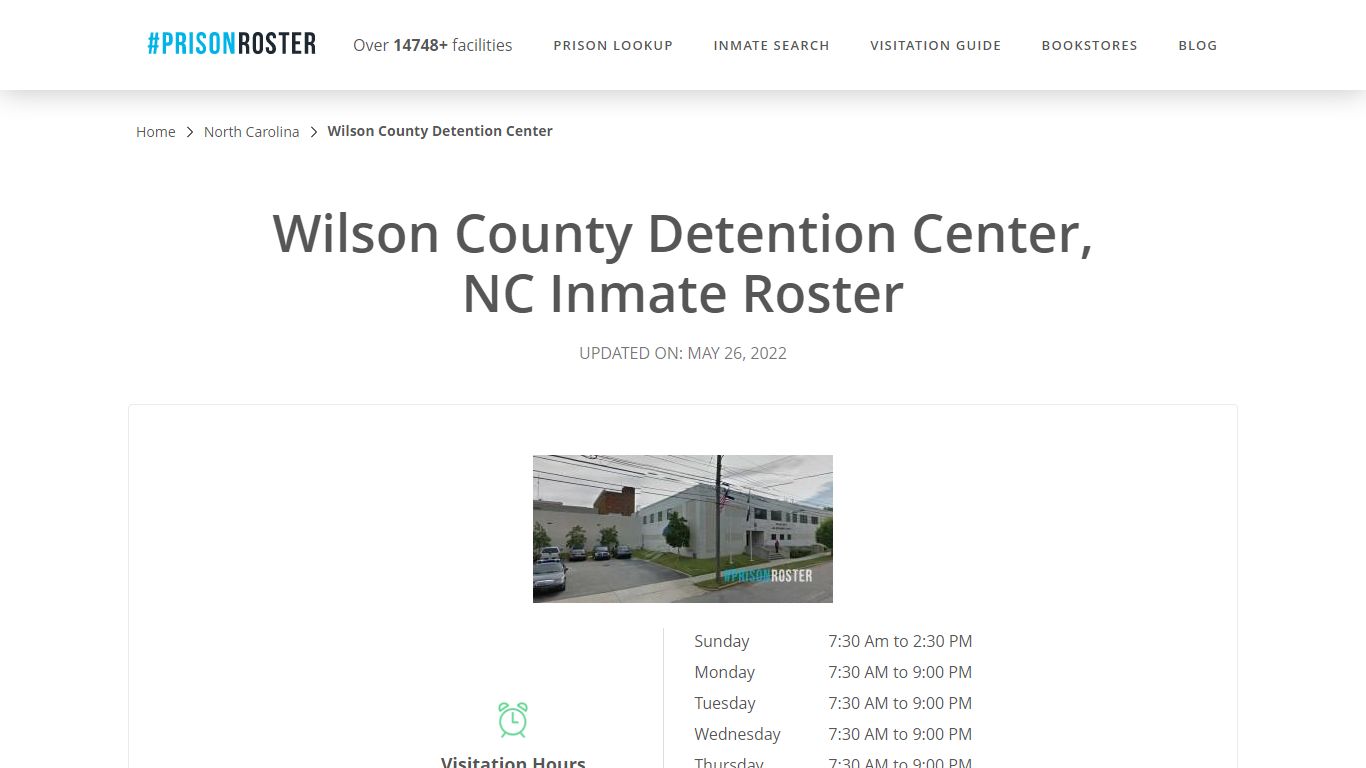 Wilson County Detention Center, NC Inmate Roster